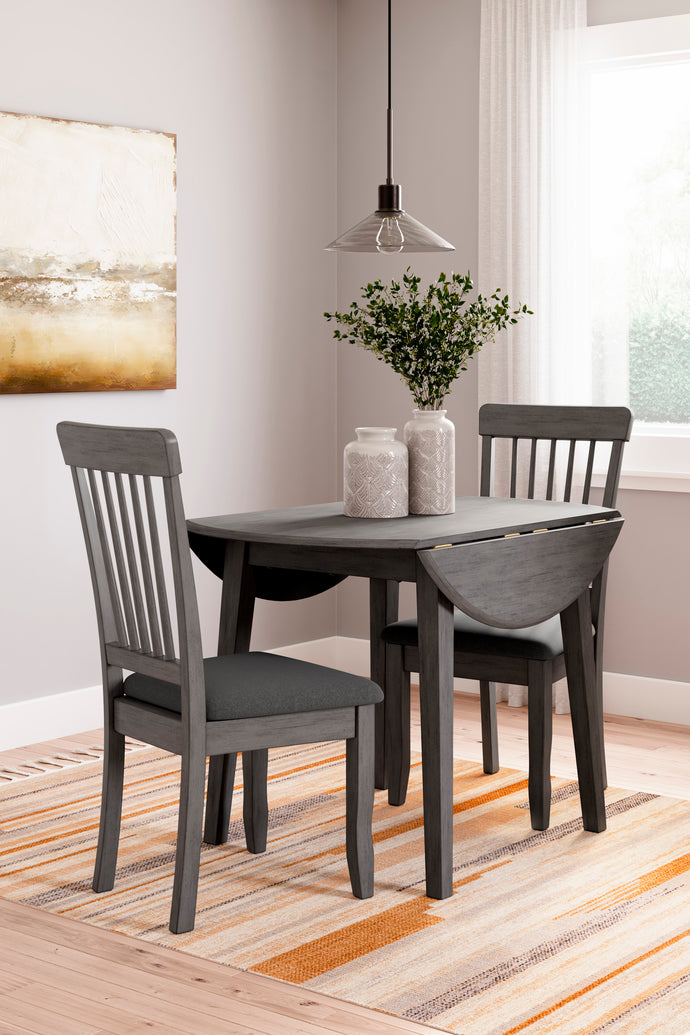 Ashley Shullden 3 Piece Round Drop Leaf Dinette - Item #6151