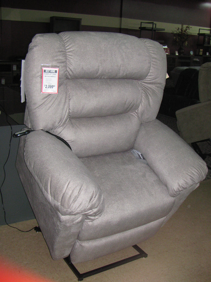 Best Home Light Grey Power Lift Chair w/ Dual Motors - 500lb Lift Capacity - Item #4655