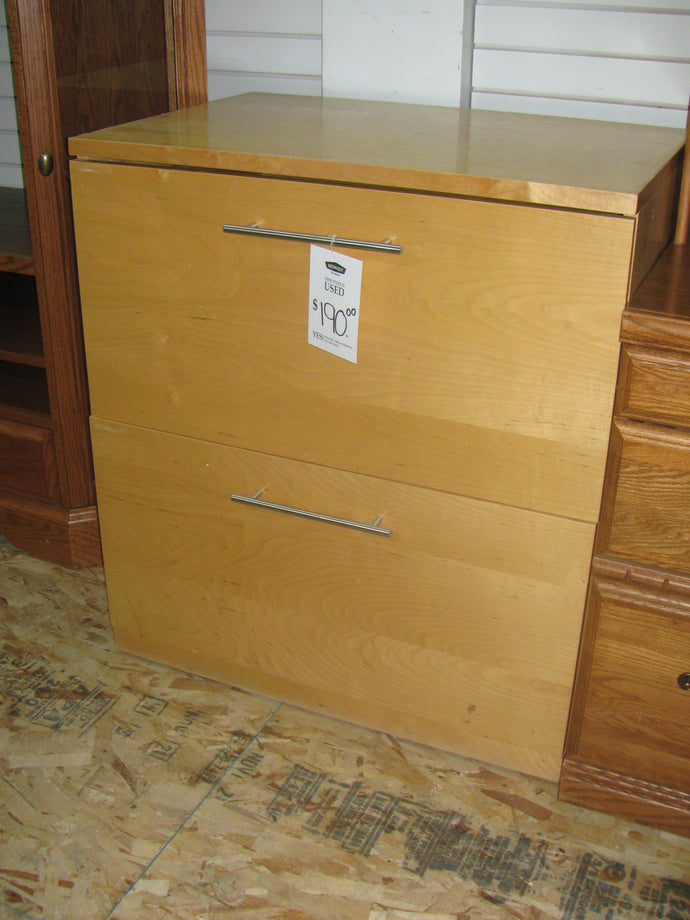 Blonde 2 Drawer Cabinet - Item #16721