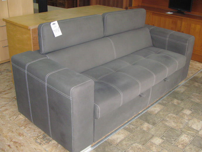 Bluish Suede Sofa Sleeper  - Item #US8975