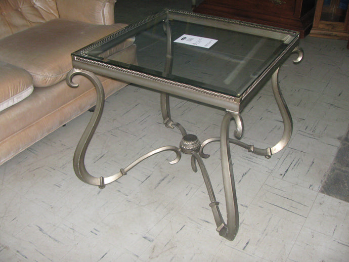 Glass End Table w/ Metal Frame - Item #UC8462-5