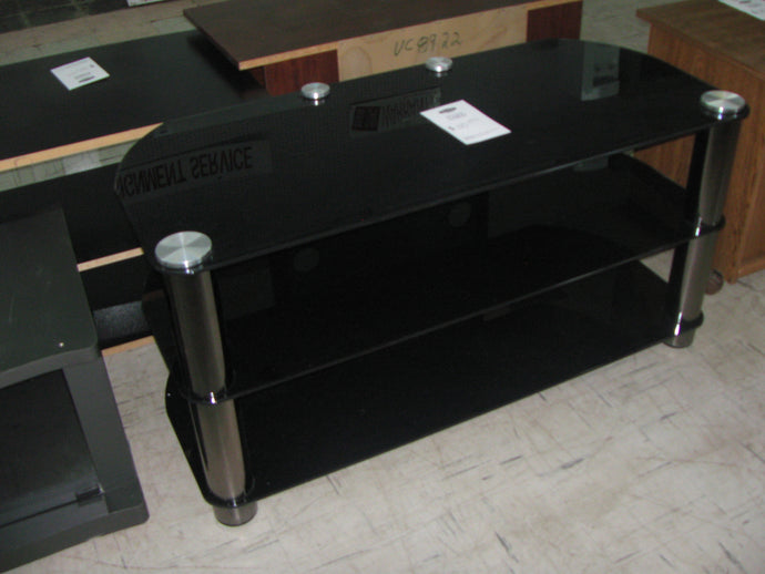 Black Glass TV Stand - Item #UC9043-6