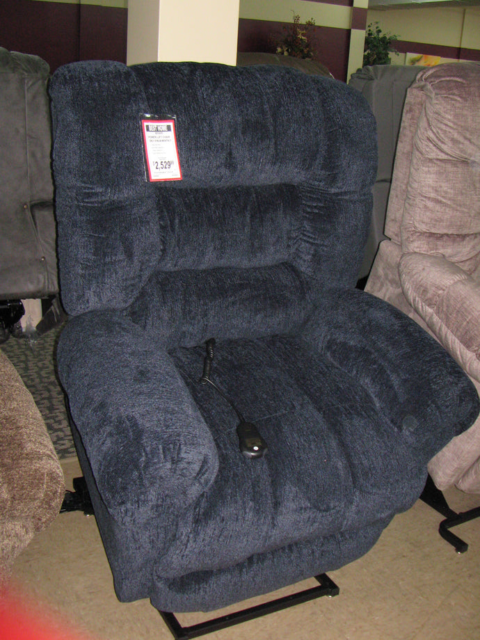 Best Home Navy Power Lift Chair w/ Dual Motors - 350lb Lift Capacity - Item #4659