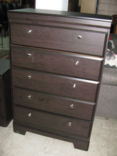 Load image into Gallery viewer, Dark Brown 5 Drawer Chest &amp; Night Table- Item #UC9352-1

