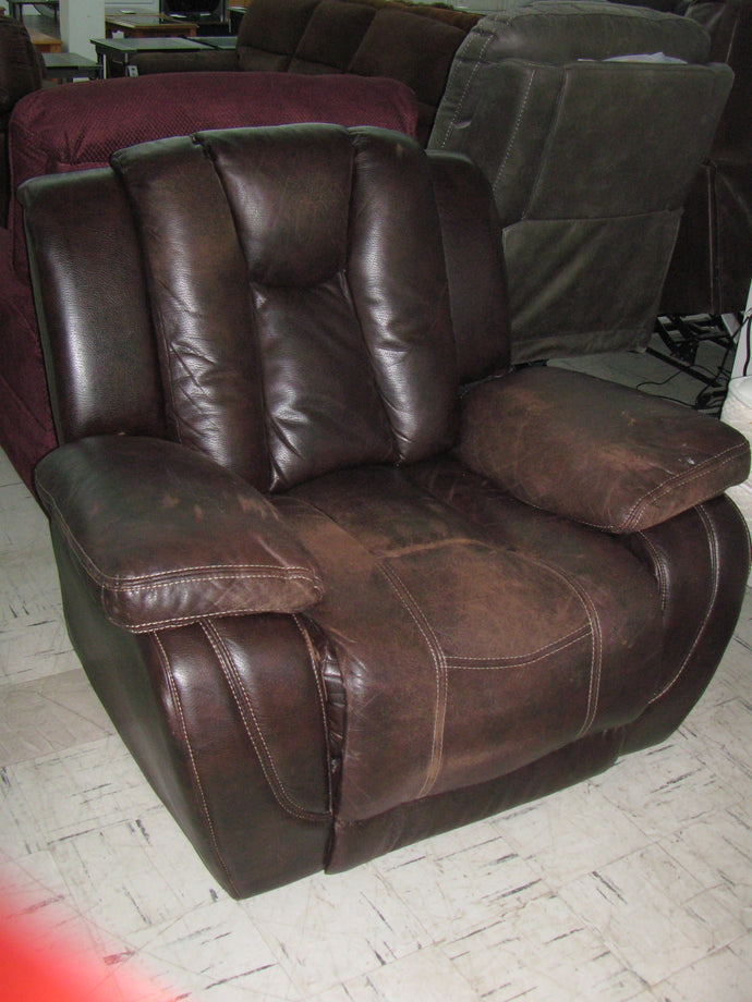 Brown Leather Power Recliner - Item #UC9399-4