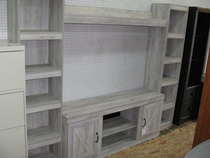 White Entertainment Center w/ Piers- Item #UC9390-6