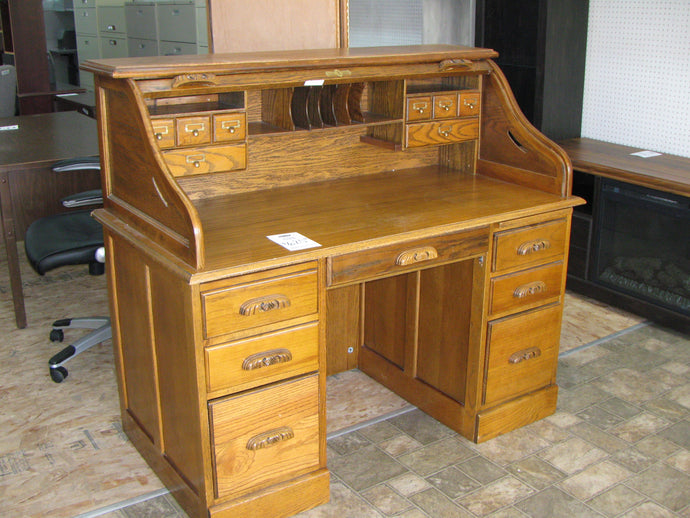 Oak Roll Top Desk - Item # UC9417