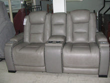 Load image into Gallery viewer, Power Leather Reclining Loveseat - UC9665
