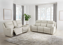 Load image into Gallery viewer, Ashley Coconut Leather Match Power Reclining Upholstery w/ Power Headrest &amp; USB/Power Ports - 2521 Series
