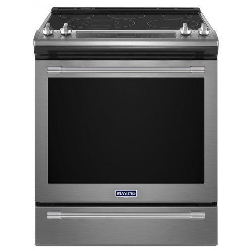 Maytag Stainless Steel Front Control Range w/ Warming Drawer, 6.4 CF Oven, True Convection - Item #0350