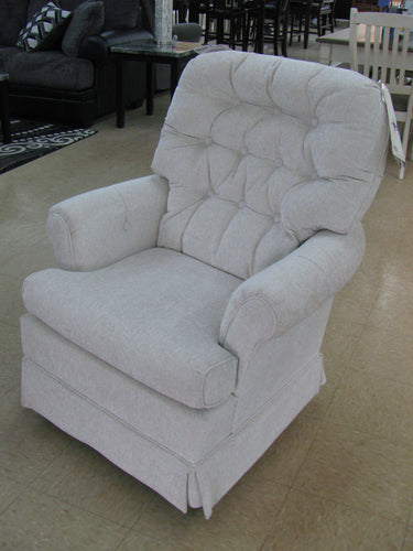 Best Home Light Beige Fabric Swivel Rocker - Item #4528-MidwestOnMain