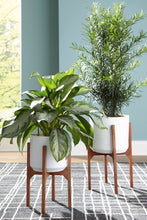 Load image into Gallery viewer, Ashley Dorsey White Planter Set - Item #12776
