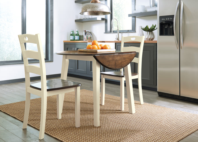 Ashley 3 Piece Dinette w/ Drop Leaf Table - Item #6132