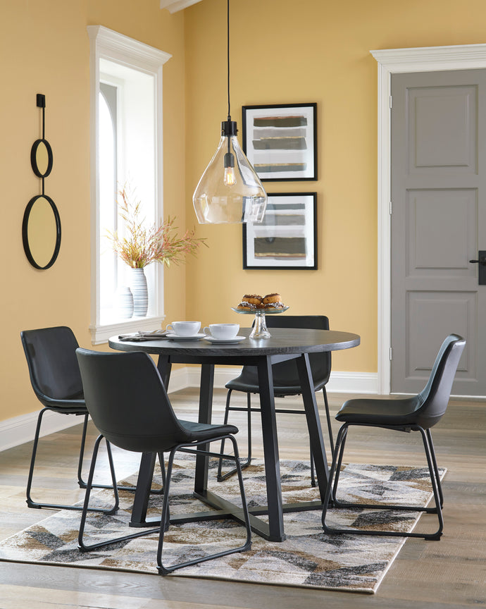 Ashley Centiar 5 Piece Dinette w/ Padded Chairs - Item #6137