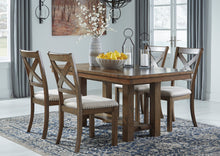 Load image into Gallery viewer, Ashley Morinville 5 Piece Dinette w/ 2 Leaves - Item #6109
