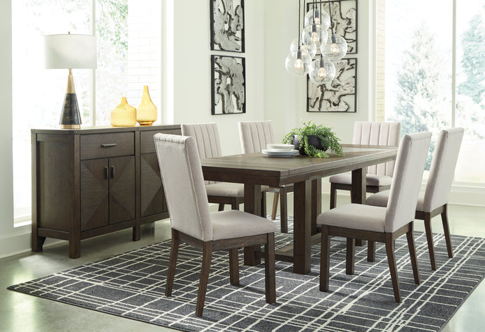 Ashley Dellbeck 5 Piece Extension Dinette w/ 4 Upholstered Chairs (6 Shown) - Item #6195