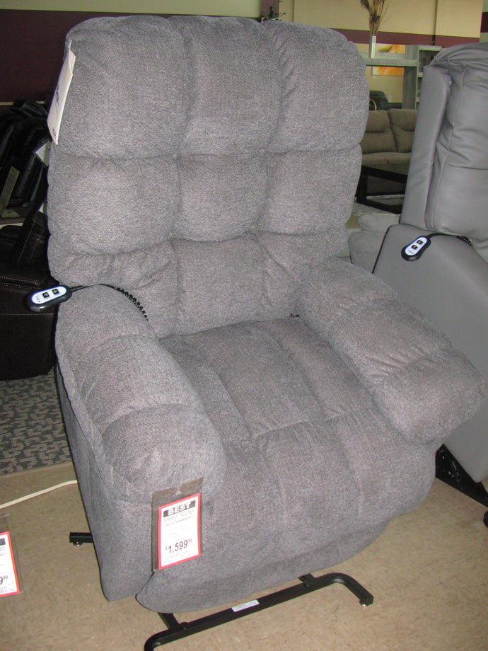 Best Home Gray Fabric Power Lift Chair  - 350lb Lift Capacity - Item #4531