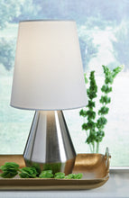 Load image into Gallery viewer, Ashley Silver Lamp w/USB Charger - Item #10711

