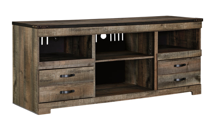 Ashley Trinell Rustic Pier Unit w/Optional Large TV Stand & Fireplace Option - Item #1862-MidwestOnMain