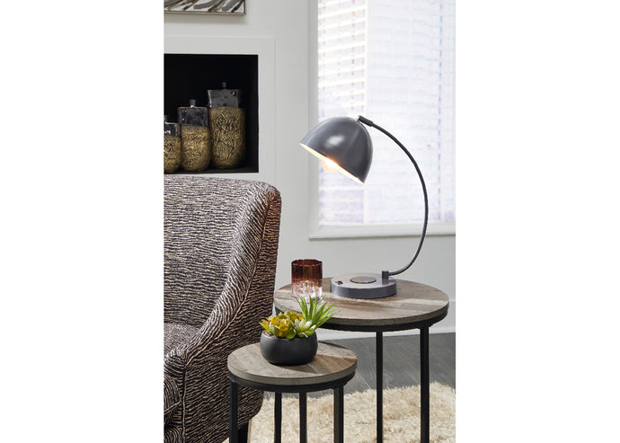 Ashley Reading Lamp w/USB Charge Pad & USB Port - Item #10717