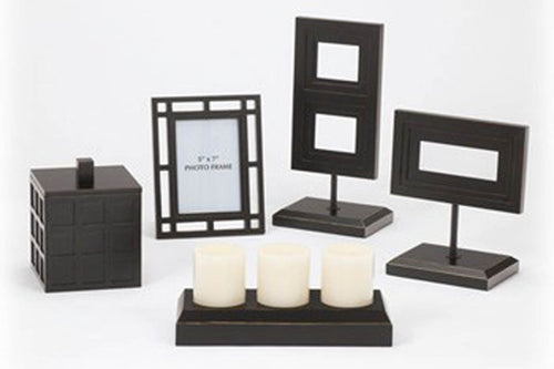5 Piece Accessory Set w/ Candle Holder & Frame - Item #13006-MidwestOnMain