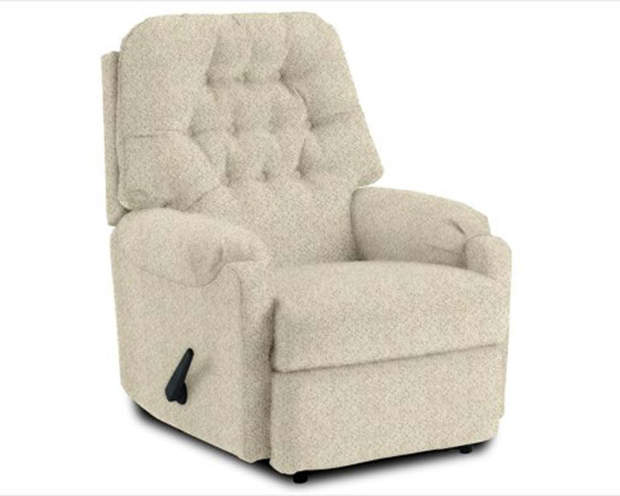 Best Home White Fabric Rocker Recliner - Item #4501-MidwestOnMain