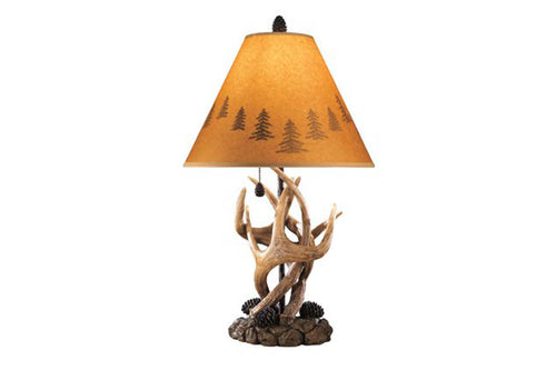 Deer Antler Table Lamp, 100 Watt Max -Item #10707-MidwestOnMain