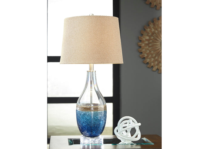 Ashley Sea Glass Lamp - Item #10715